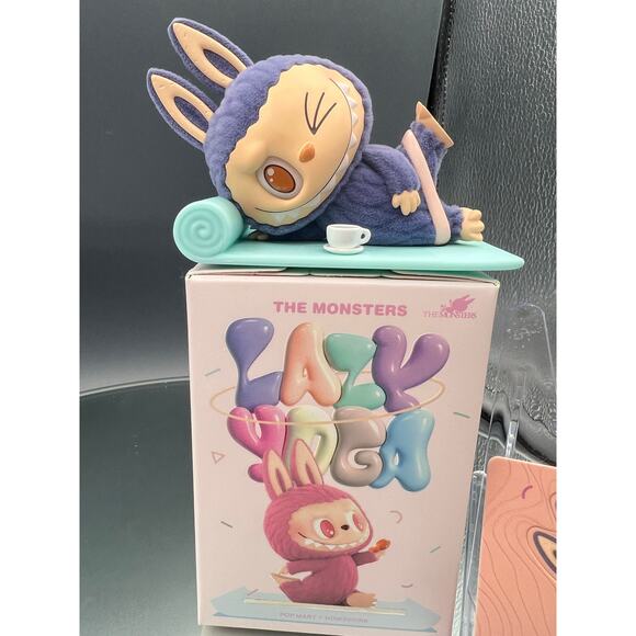POP MART THE MONSTERS Labubu Lazy Yoga Series CONFIRMED AMERICANO - Picture 2 of 8